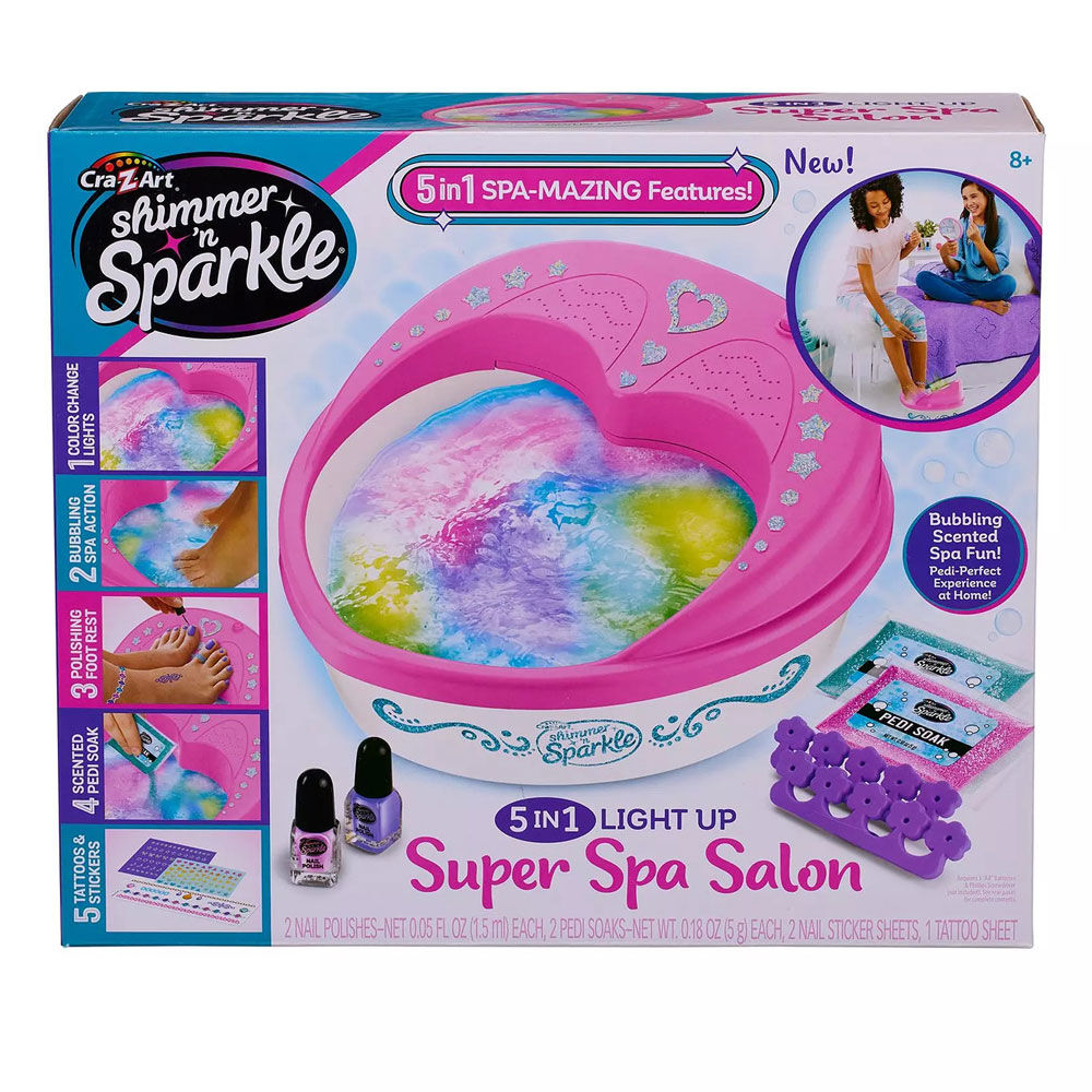Cra-Z-Art Shimmer & Sparkle 5-in-1 Light Up Super Spa Salon