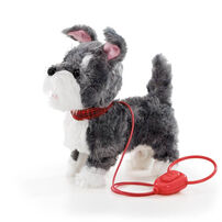 Pitter Patter Pets Walk Along Puppy (Grey And White)